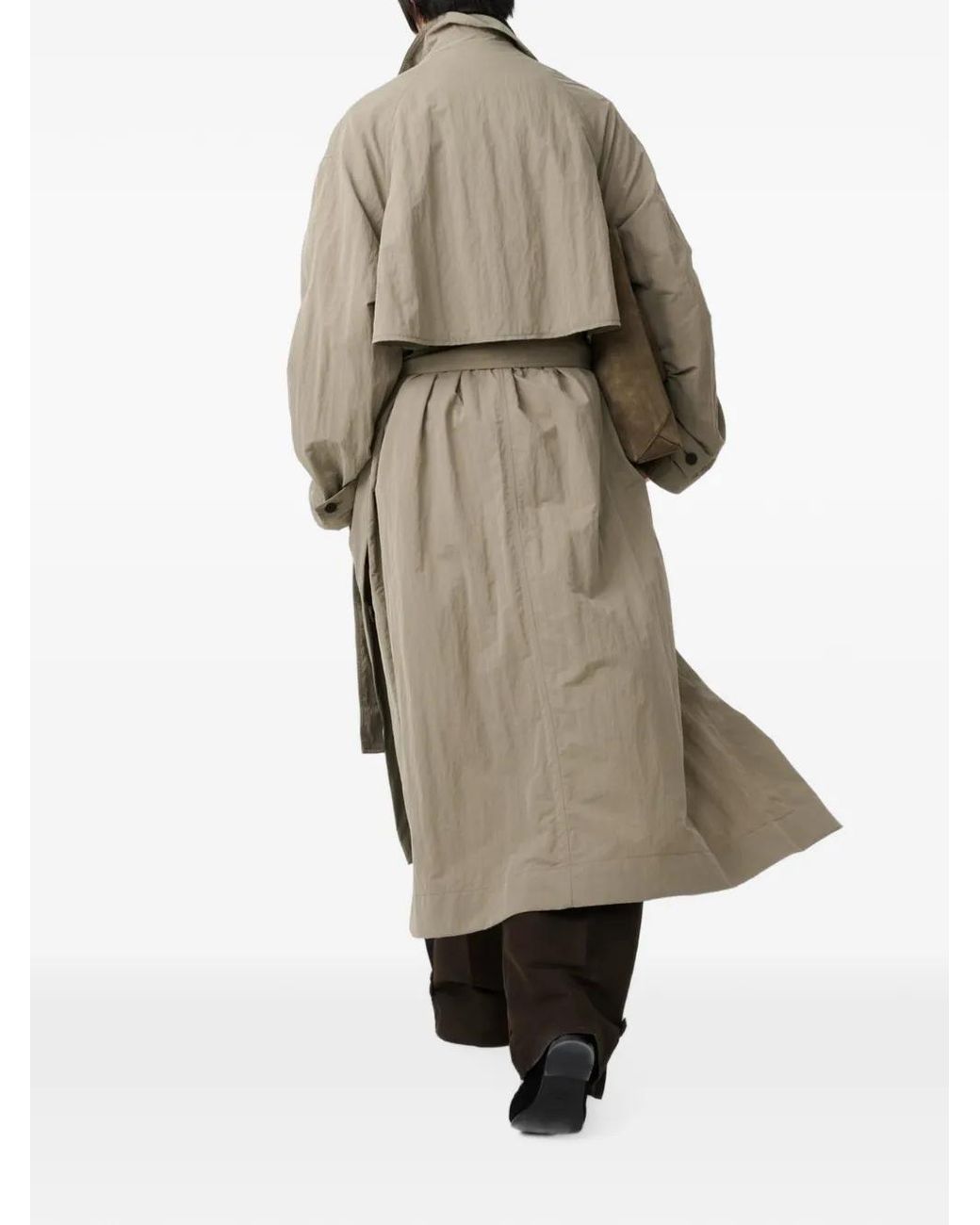 Studio Nicholson Brown Campion Water-Repellent Trench Coat