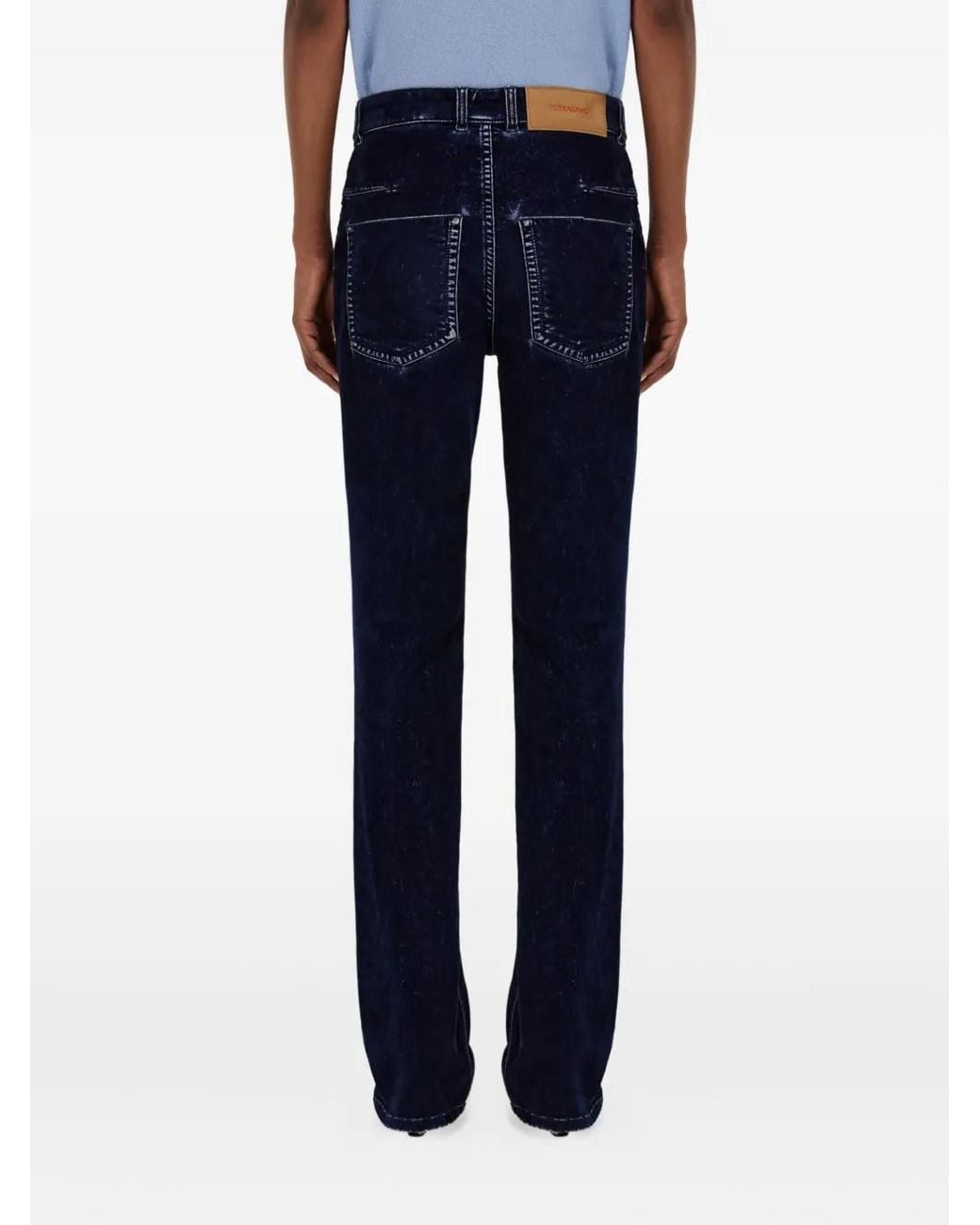 Ferragamo Blue Five Pocket Trousers