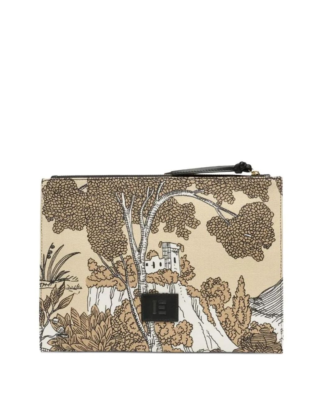 Inoui Edition Metallic Animal-Print Clutch Bag