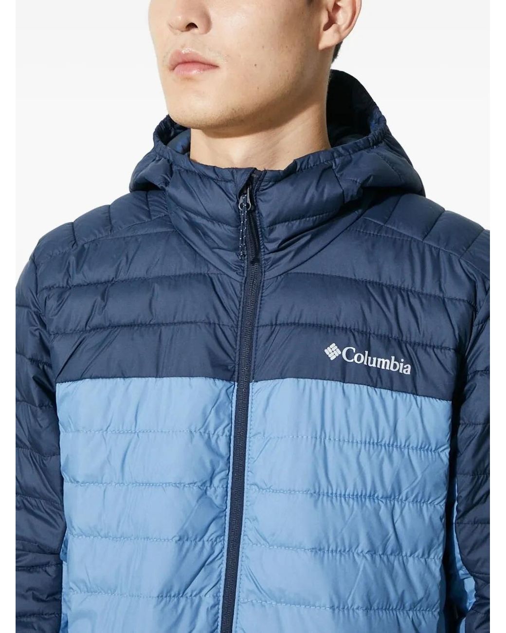 Columbia Blue Falls Hooded-Quilted Jacket for men