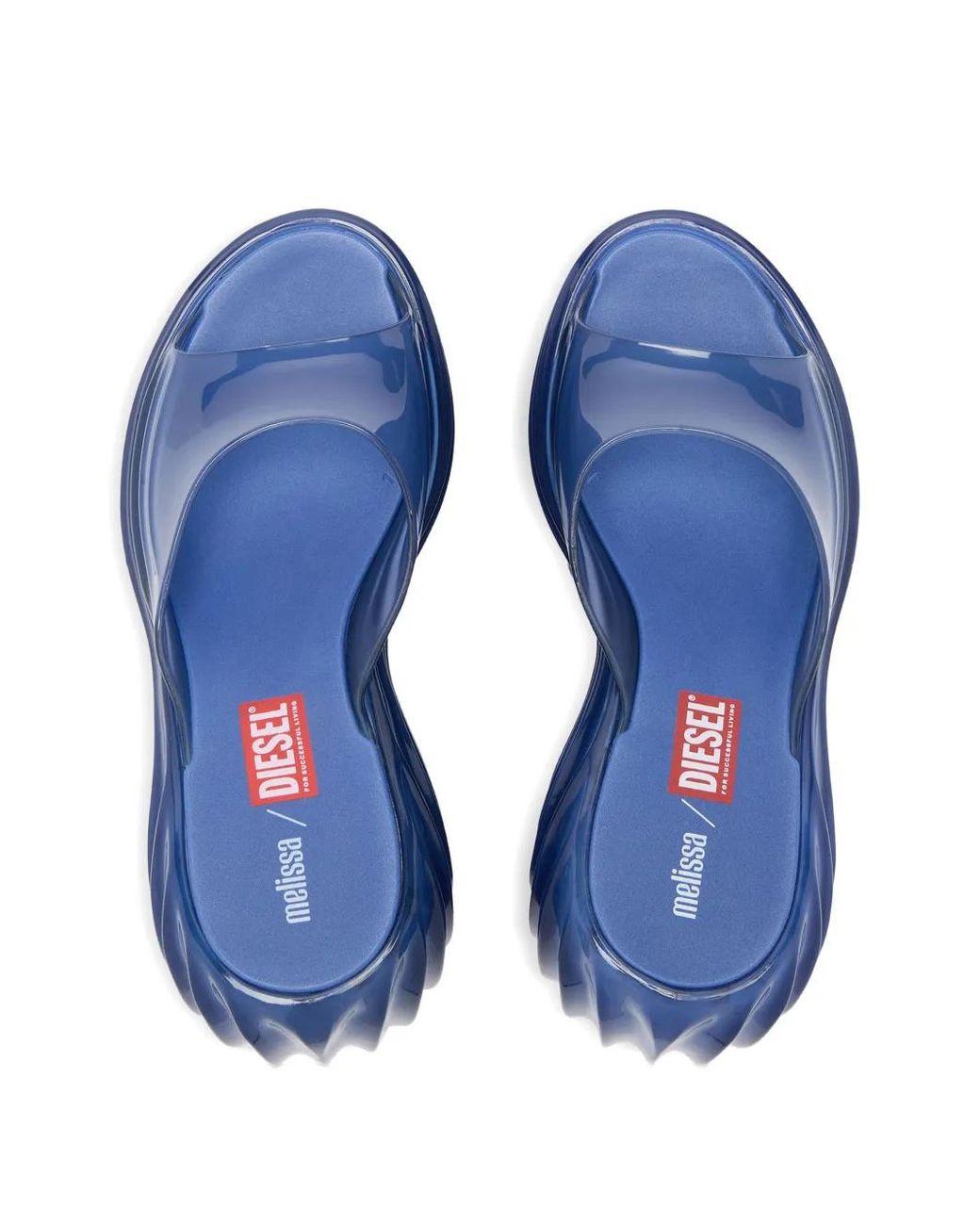 DIESEL Blue X Melissa Platform Mules