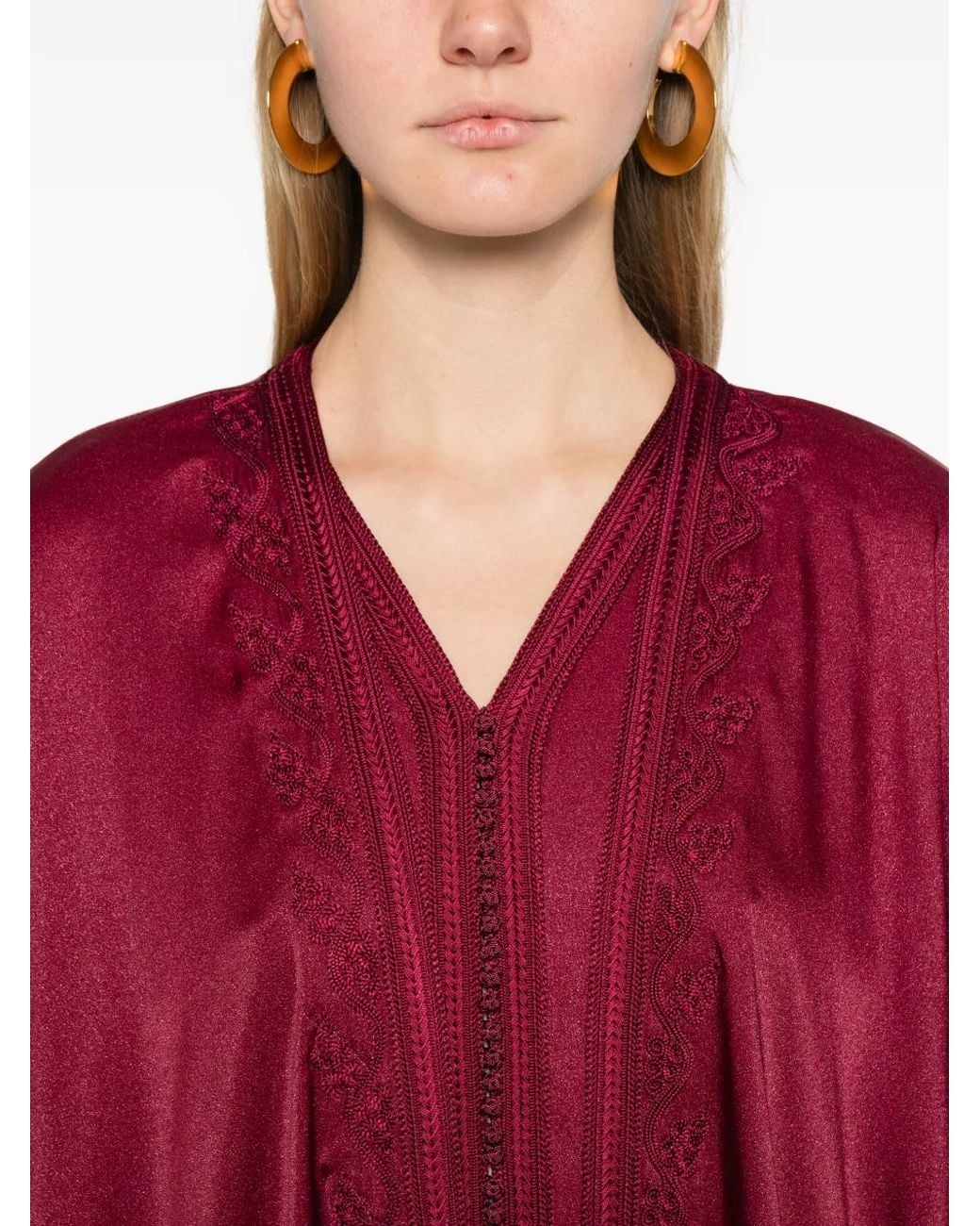 Reem Al Dhaheri Embroidered Midi Kaftan