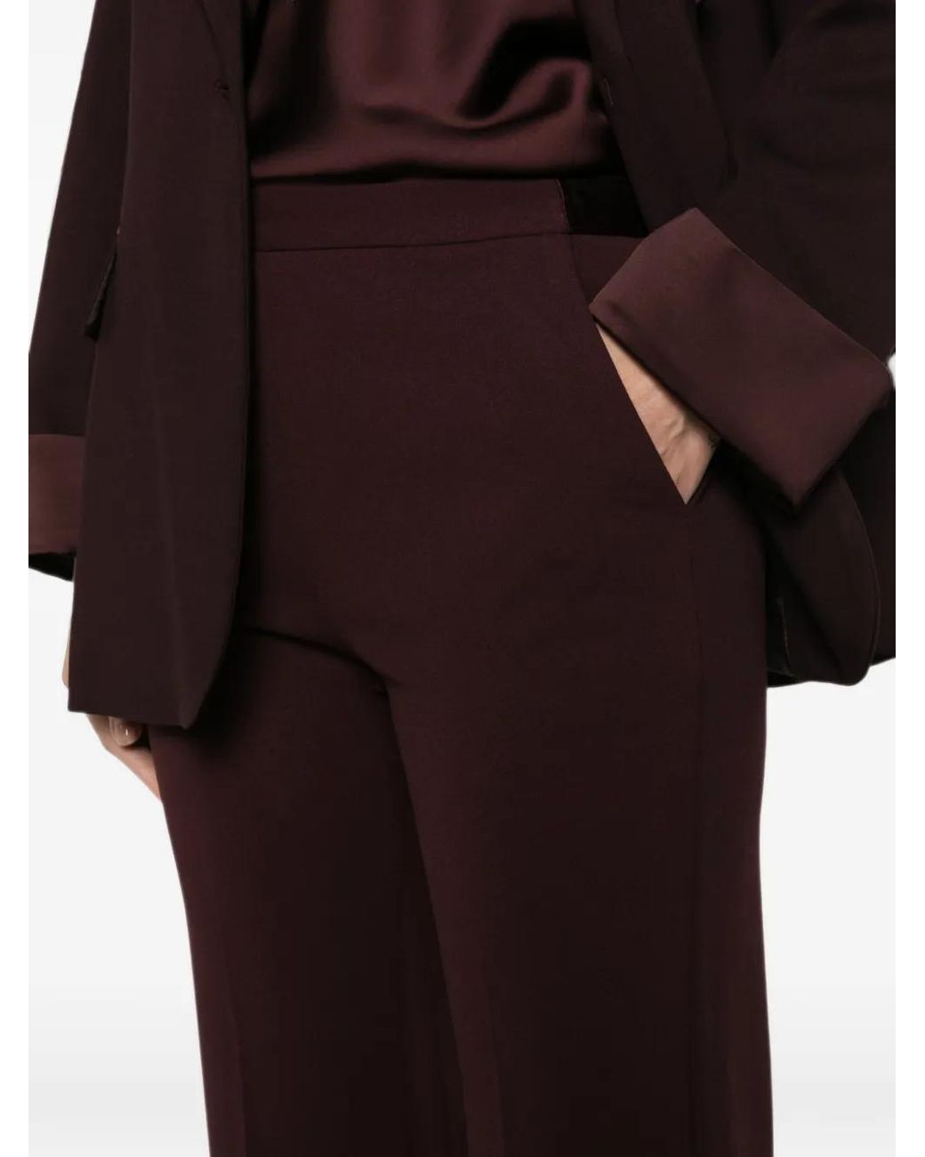Imperial Purple Pressed-Crease Trousers