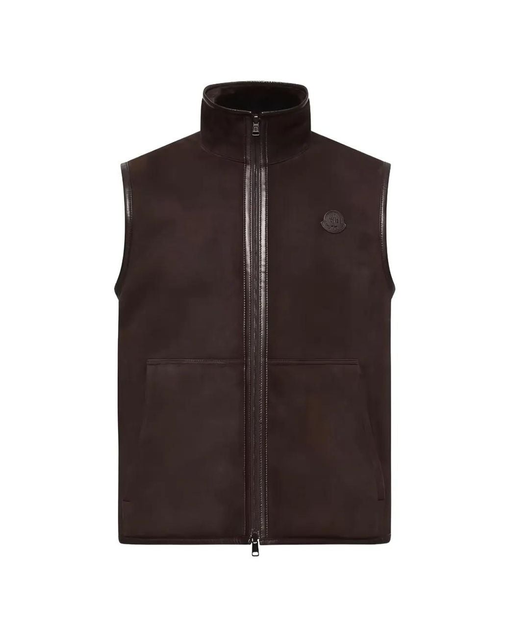 Moncler Brown Rysfen Reversible Down Vest for men