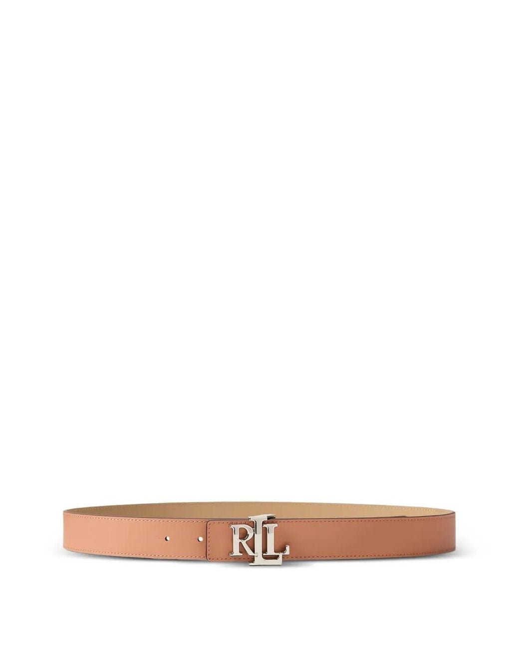 Ralph Lauren White Logo-Plaque Reversible Belt