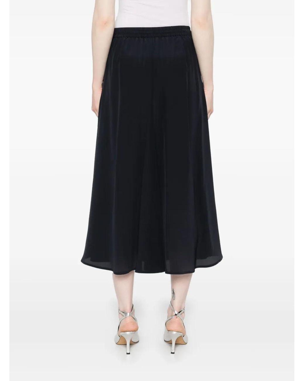 P.A.R.O.S.H. Black Sweet Midi Skirt