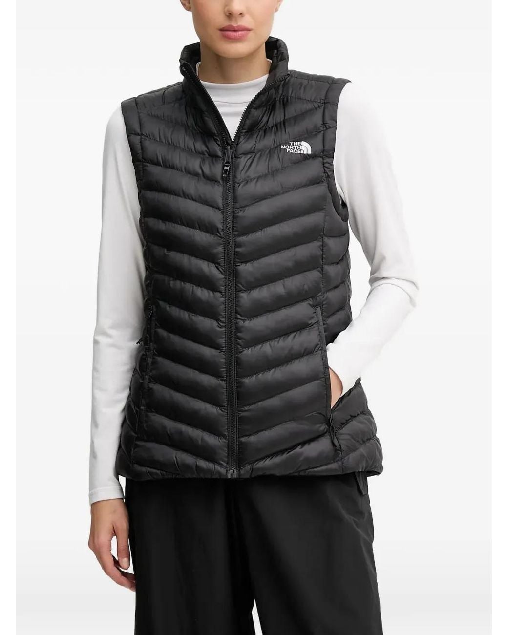 The North Face Black Zip-Up Quilted Gilet