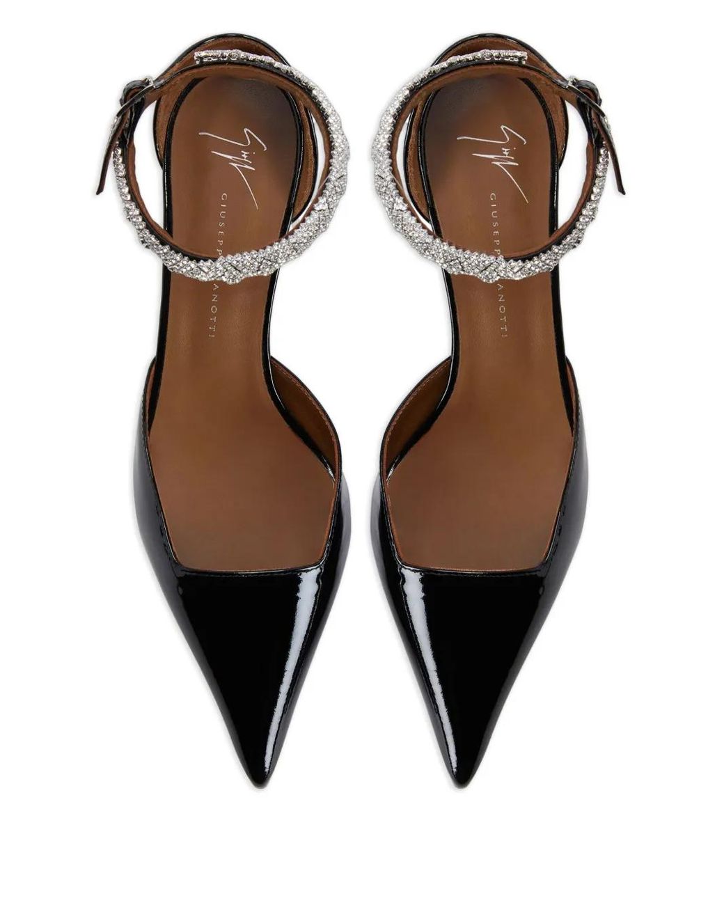 Giuseppe Zanotti Black 50Mm Elenie Crystal-Embellished Pumps