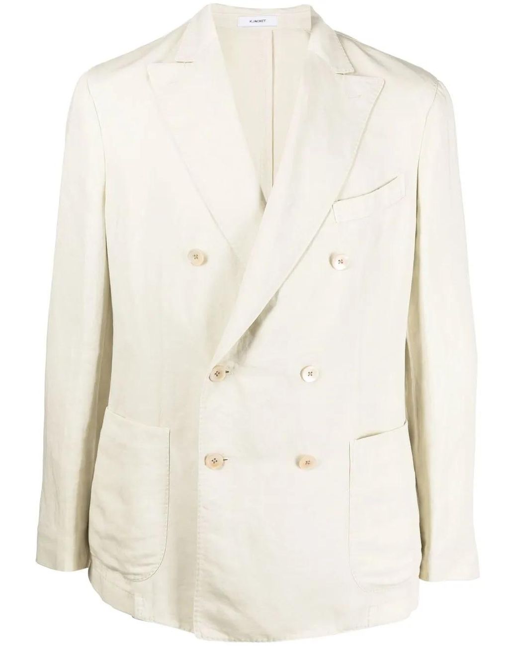 Boglioli Natural Tailored Double-Breasted Blazer for men