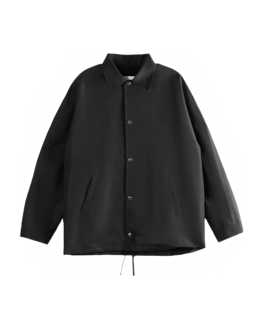 Givenchy Black Polyfaille Coach Jacket for men