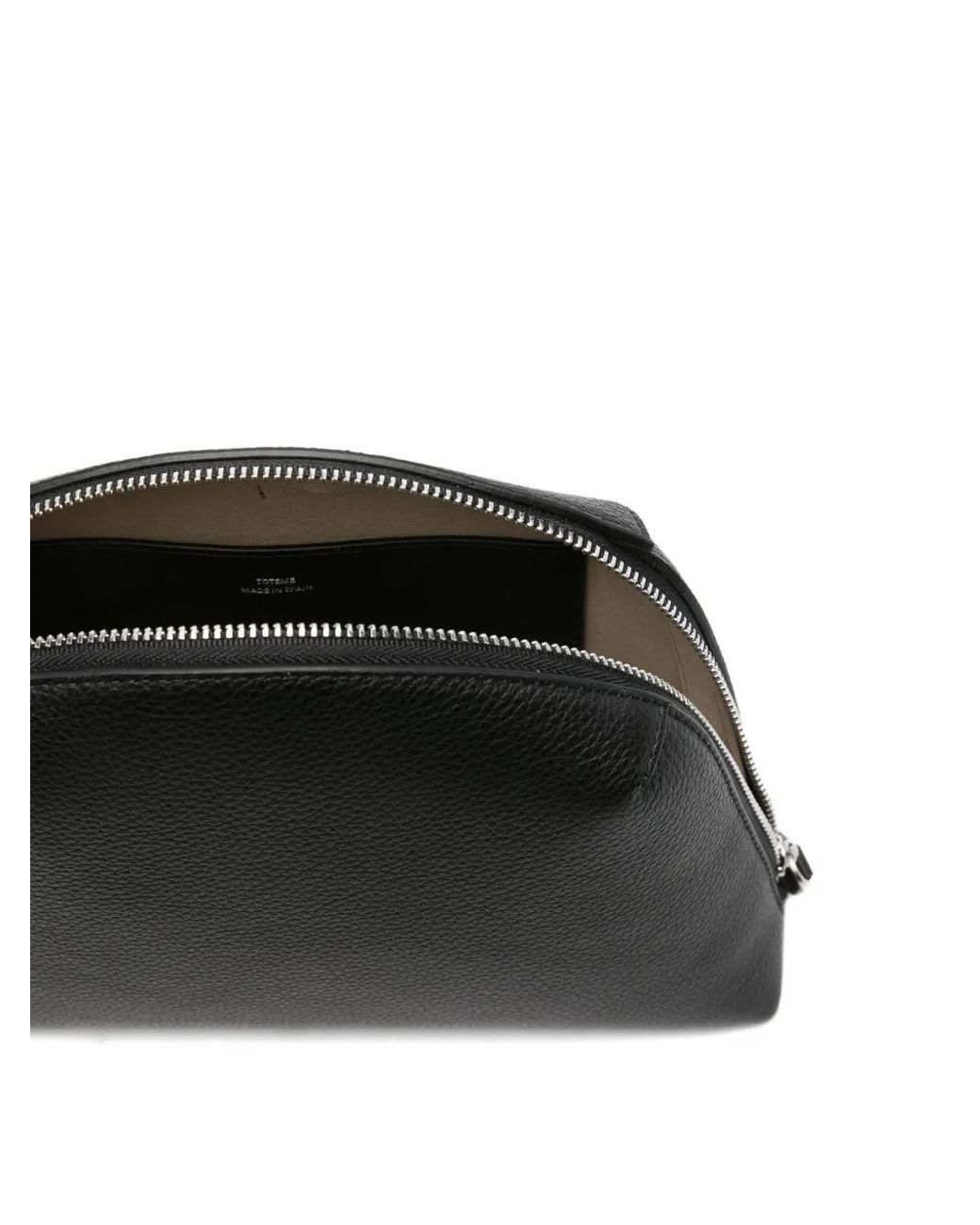 Totême Black Leather Pouch Bag