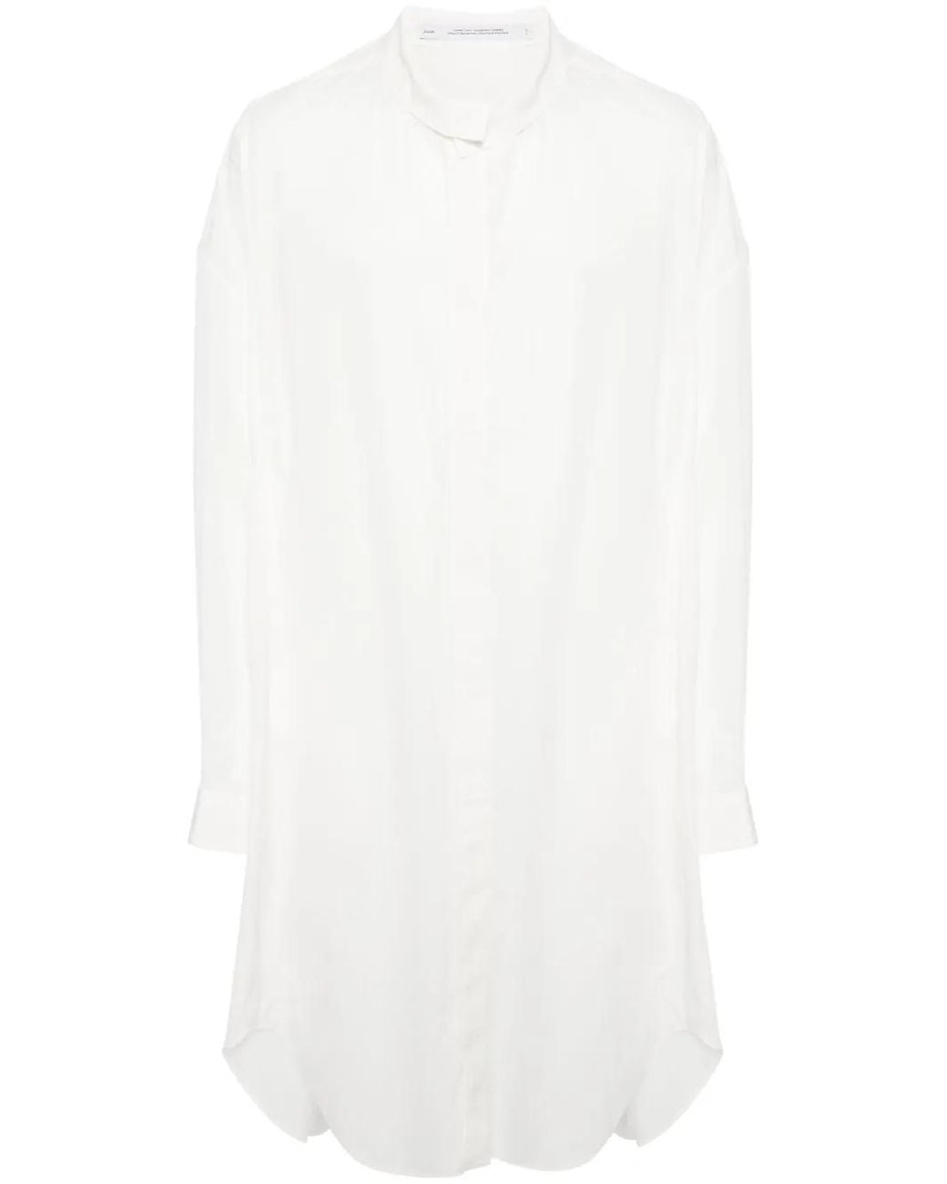 Julius White Drop-Shoulder Poplin Shirt for men