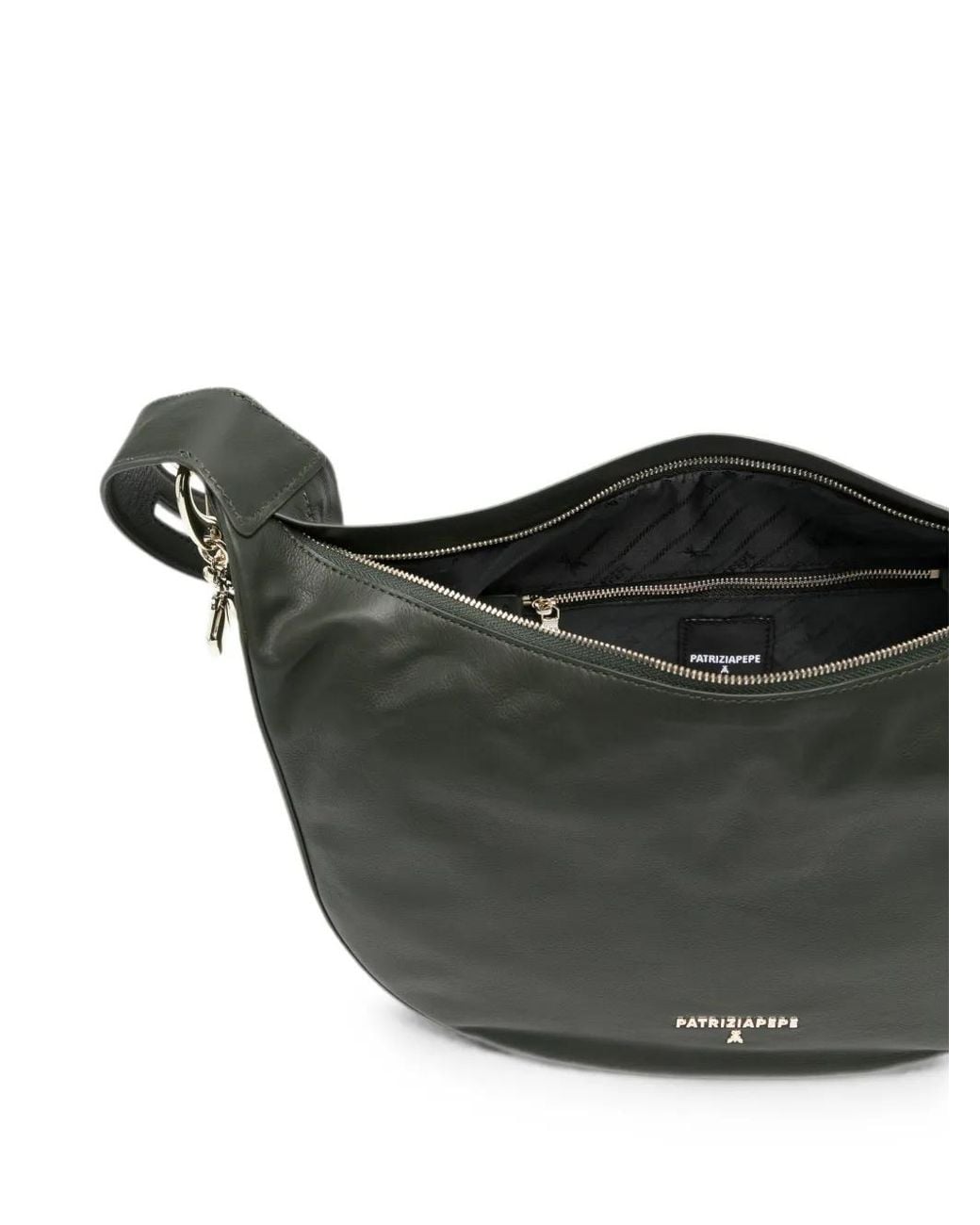Patrizia Pepe Black Leather Shoulder Bag