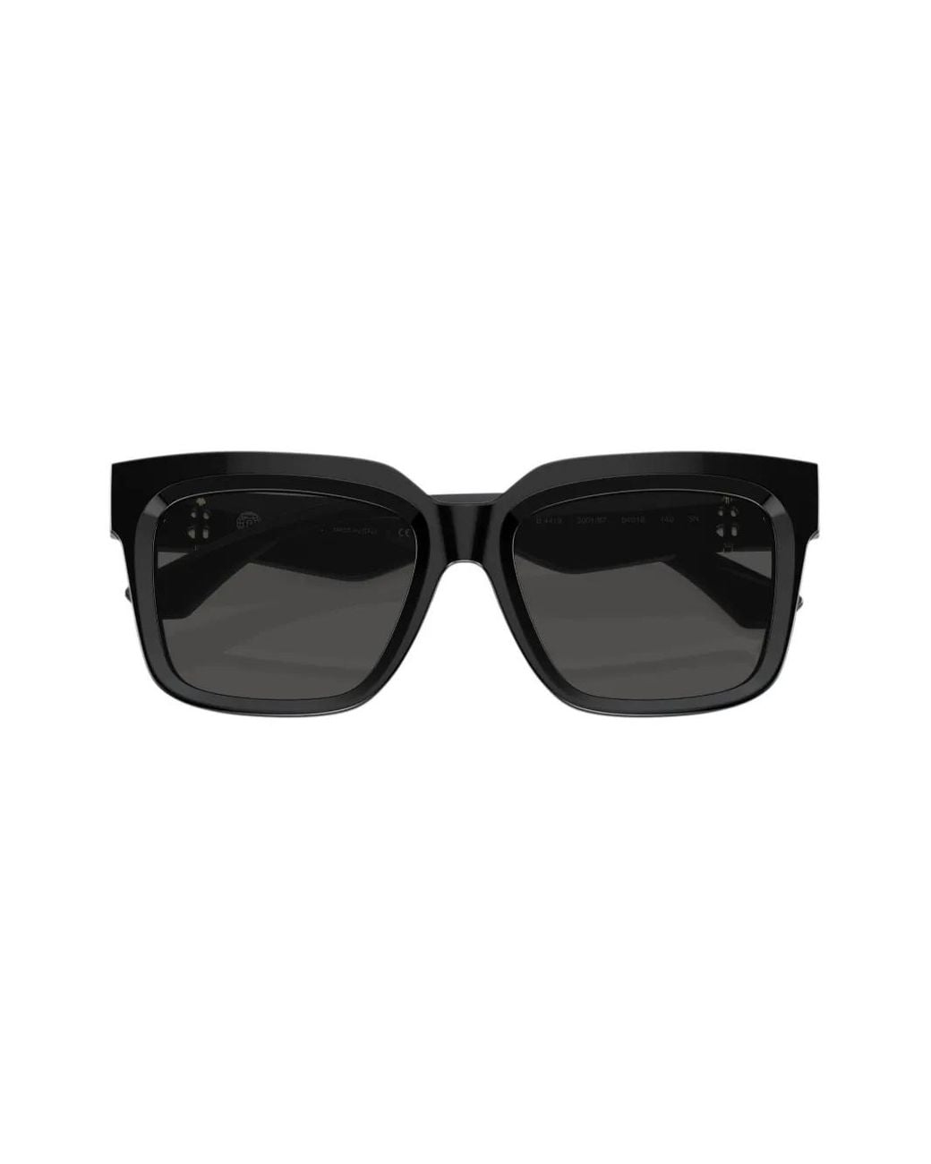 Burberry Black Logo-Plaque Square-Frame Sunglasses
