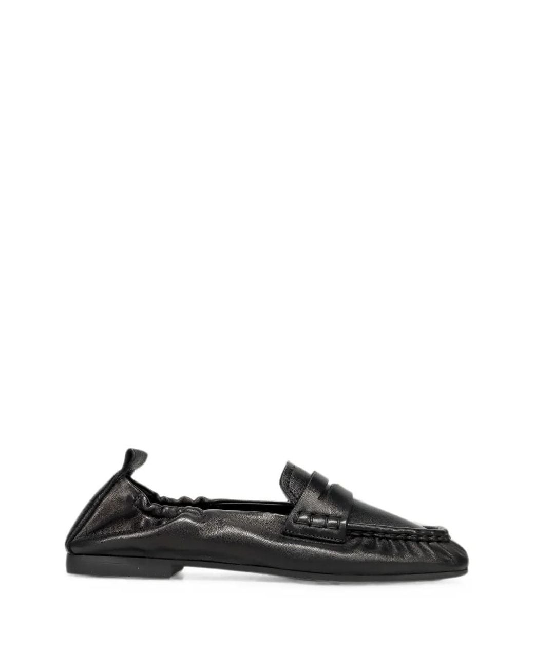 COPENHAGEN Black Leather Mask Loafers