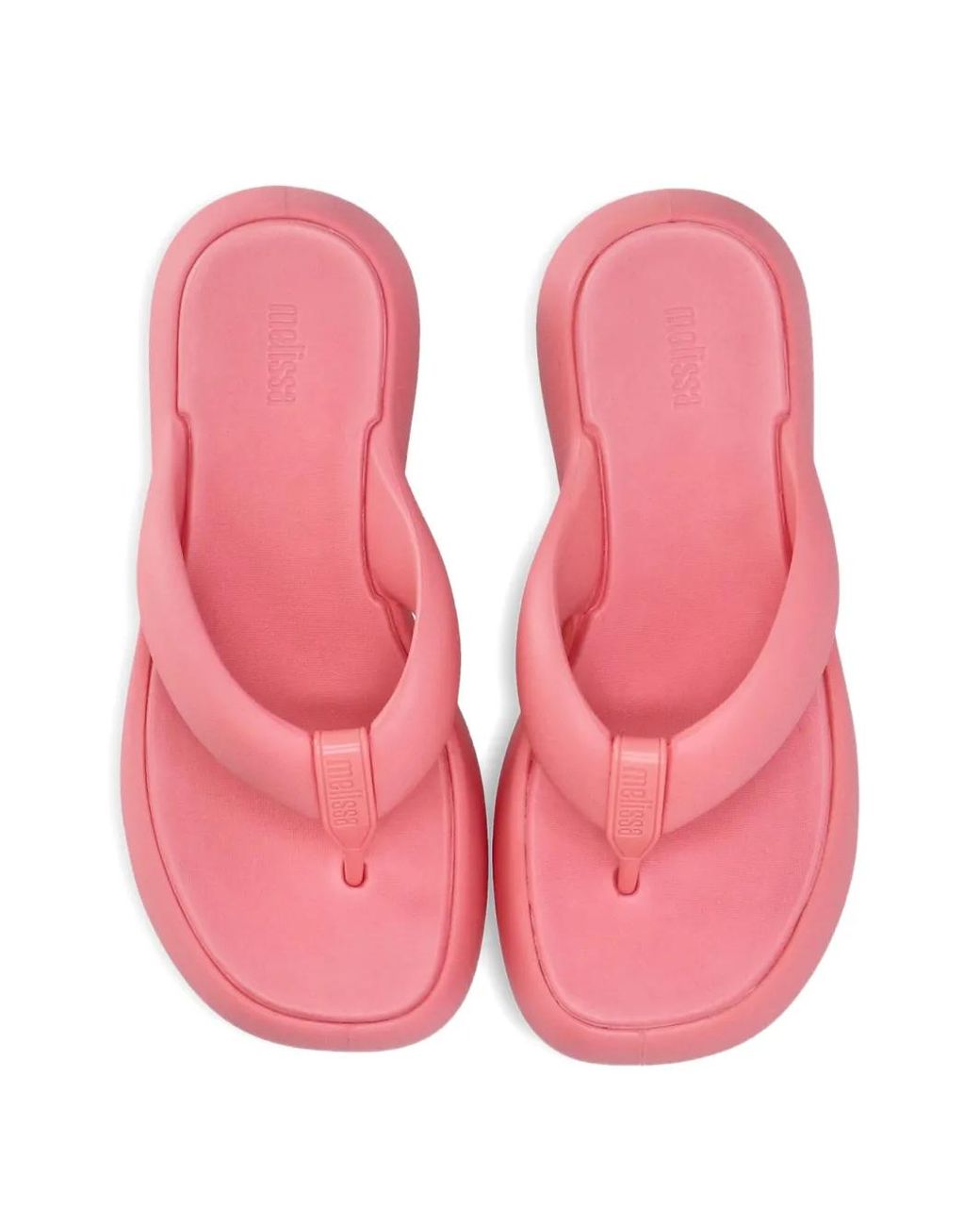 Melissa Pink Free Fuzy Chunky-Sole Flip-Flops