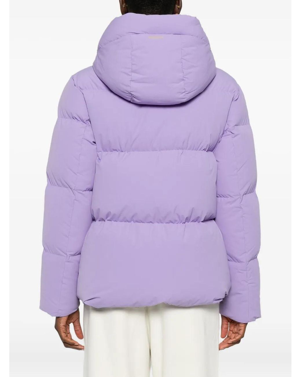 Plumífero Cloud Madison Con Capucha Woolrich de color Purple