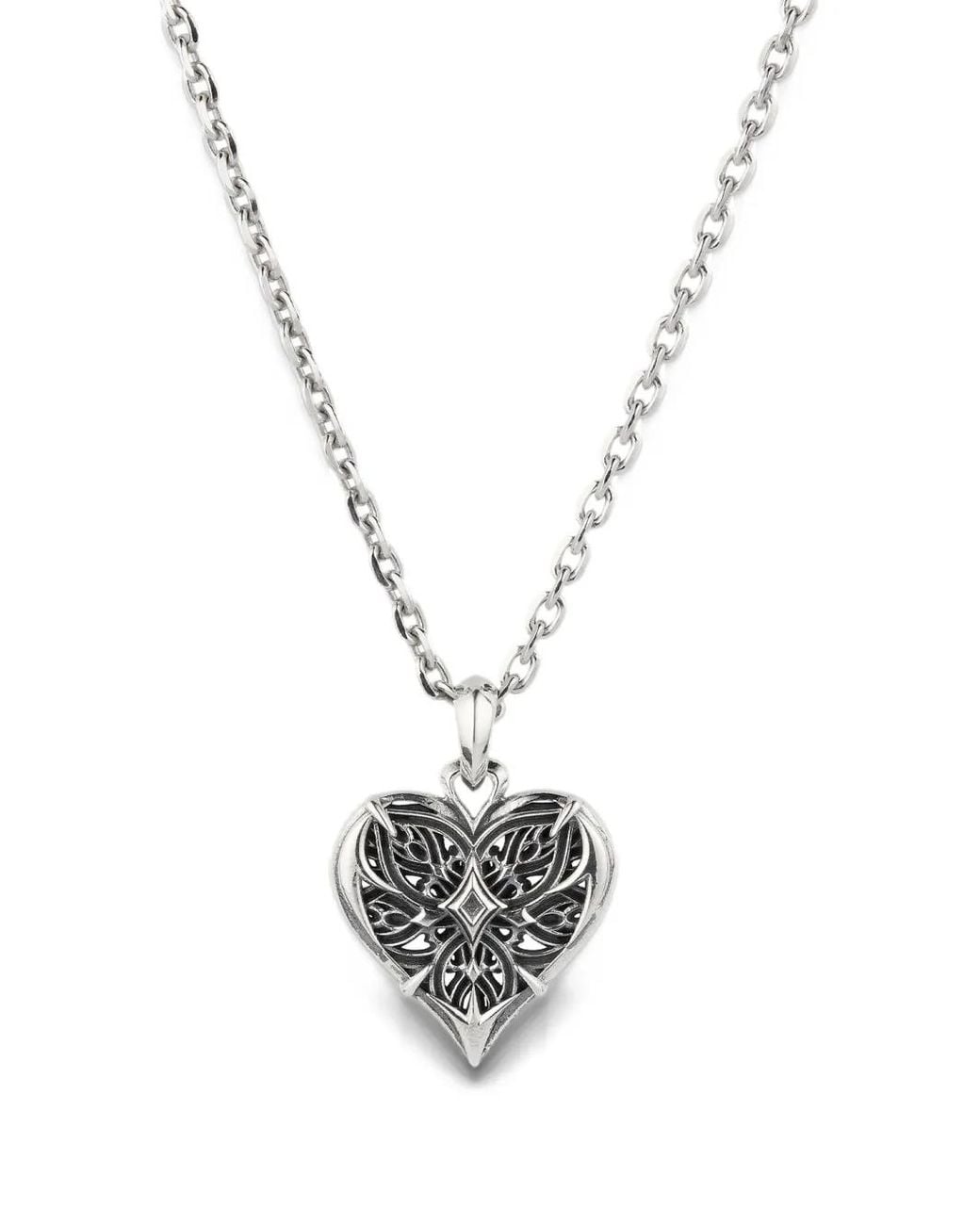 Emanuele Bicocchi White Notre-Heart Necklace