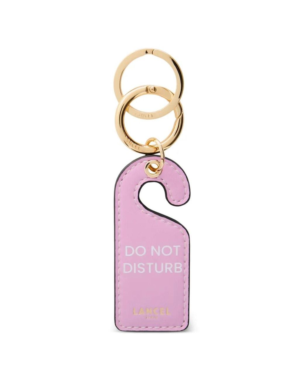 Lancel Pink Room Mood Leather Keyring