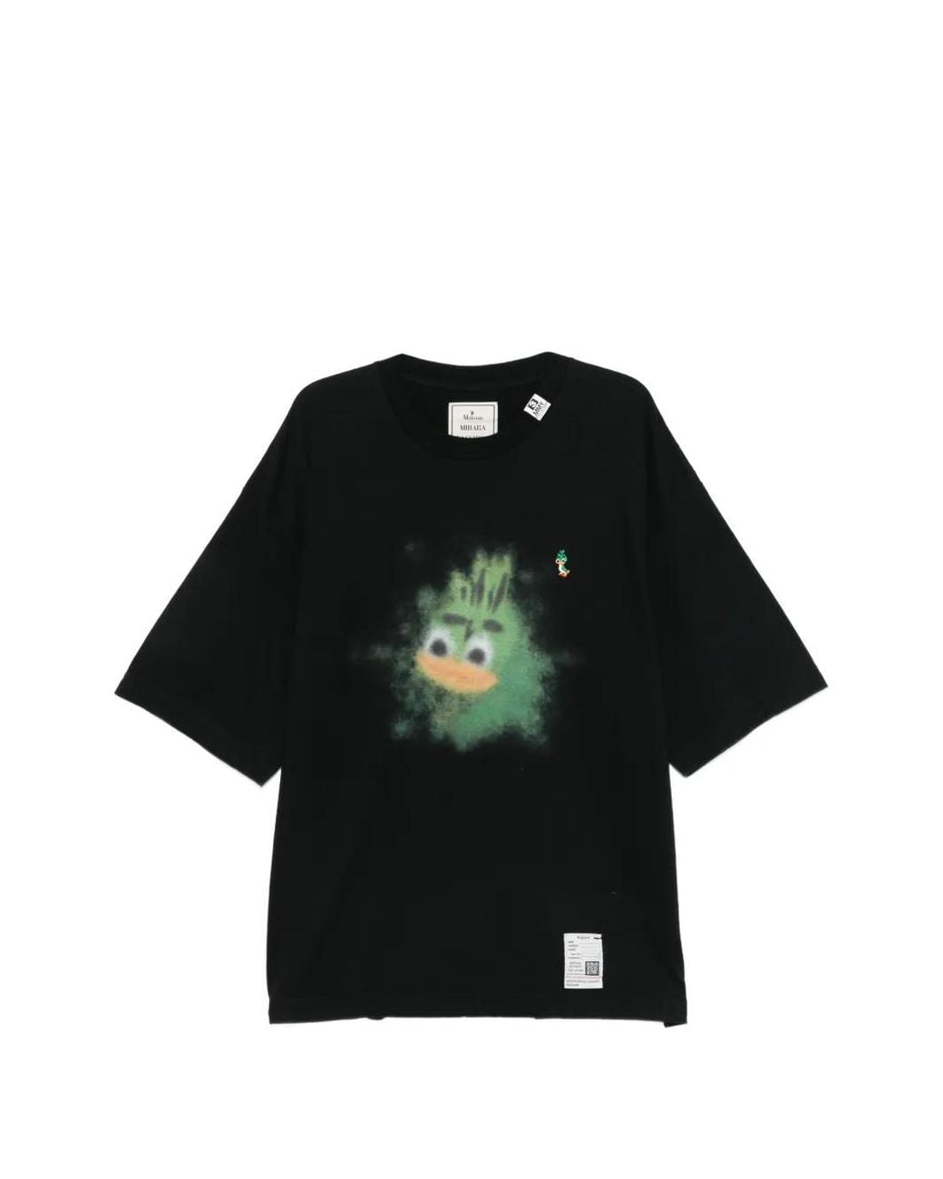 Maison Mihara Yasuhiro Black Leon Printed T-Shirt for men
