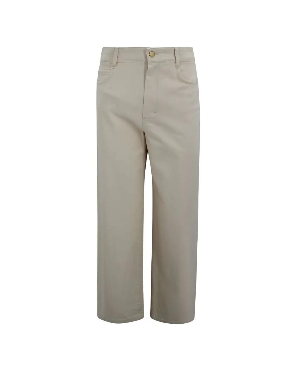 Max Mara Gray Button Trousers