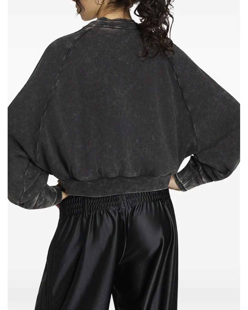 Adidas Black Veste Crop Sst À Design Superposé