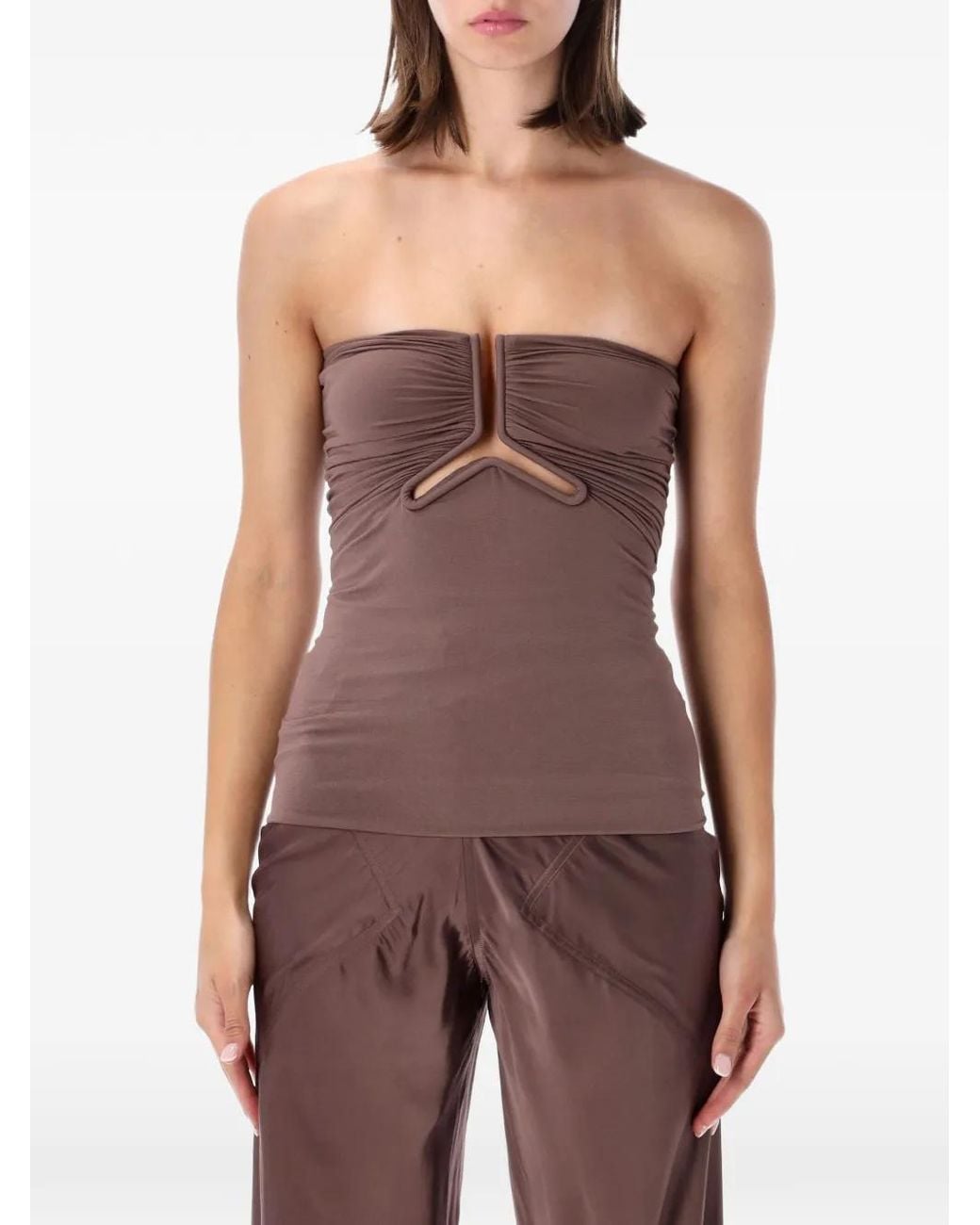 Rick Owens Purple Alannah Prong Bustier
