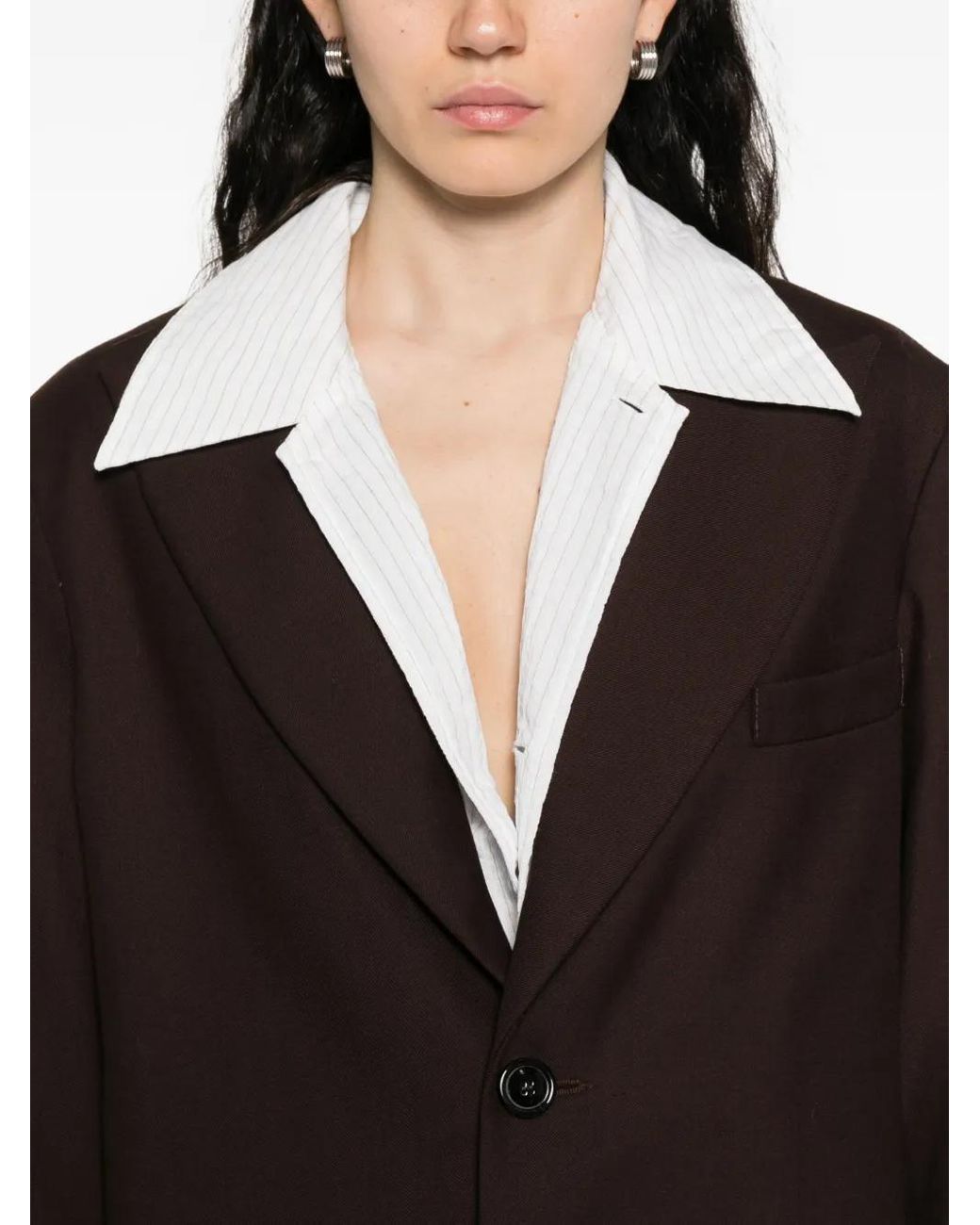 Séfr Black Peak-Lapels Blazer