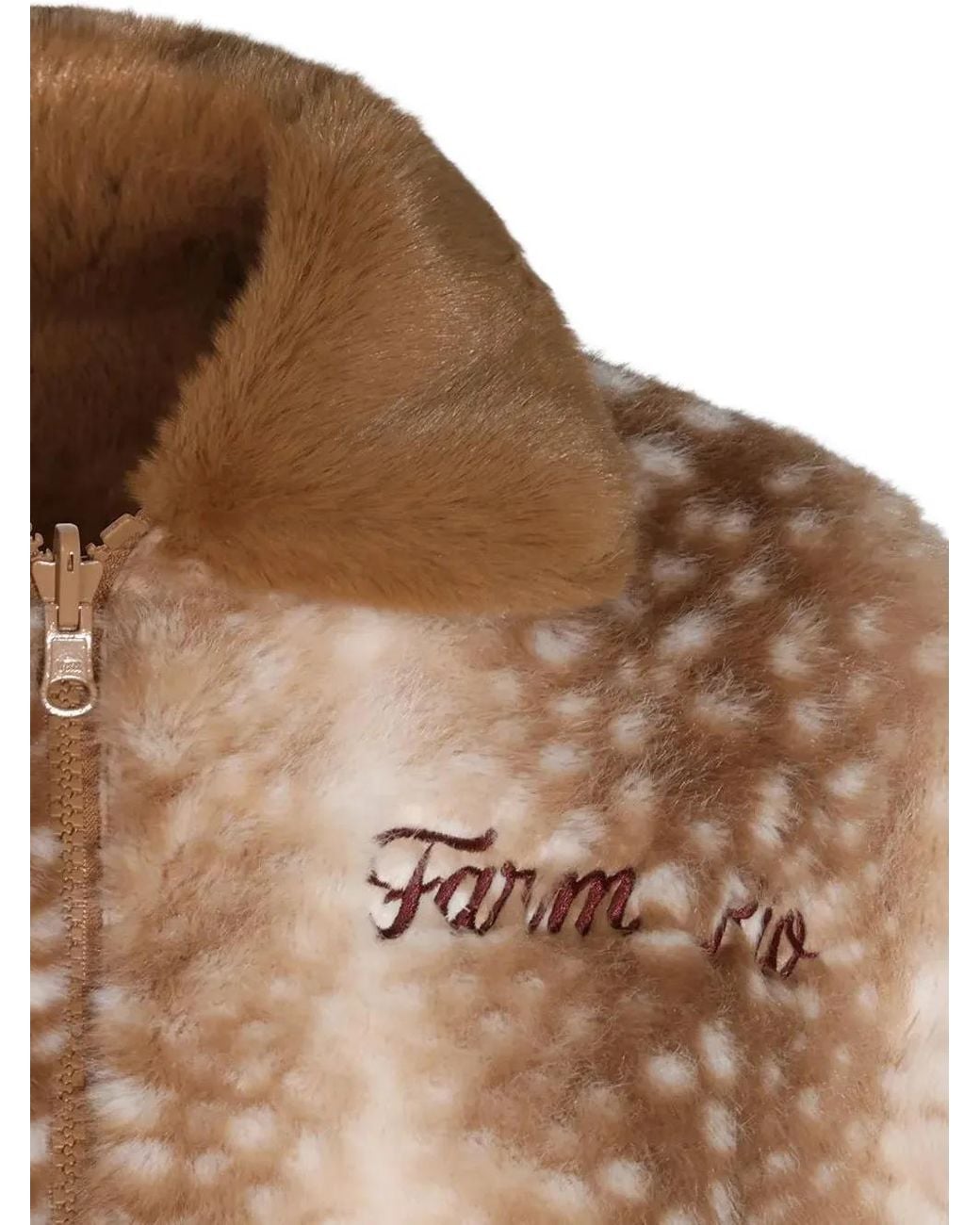 Farm Rio Brown Embroidered Jacket