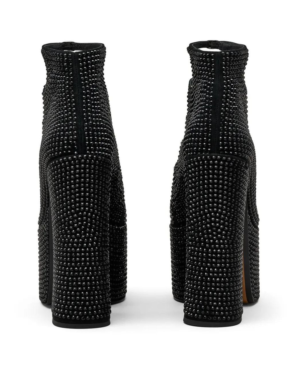 Marc Jacobs Black The Kiki 160mm Rhinestone Ankle Booties