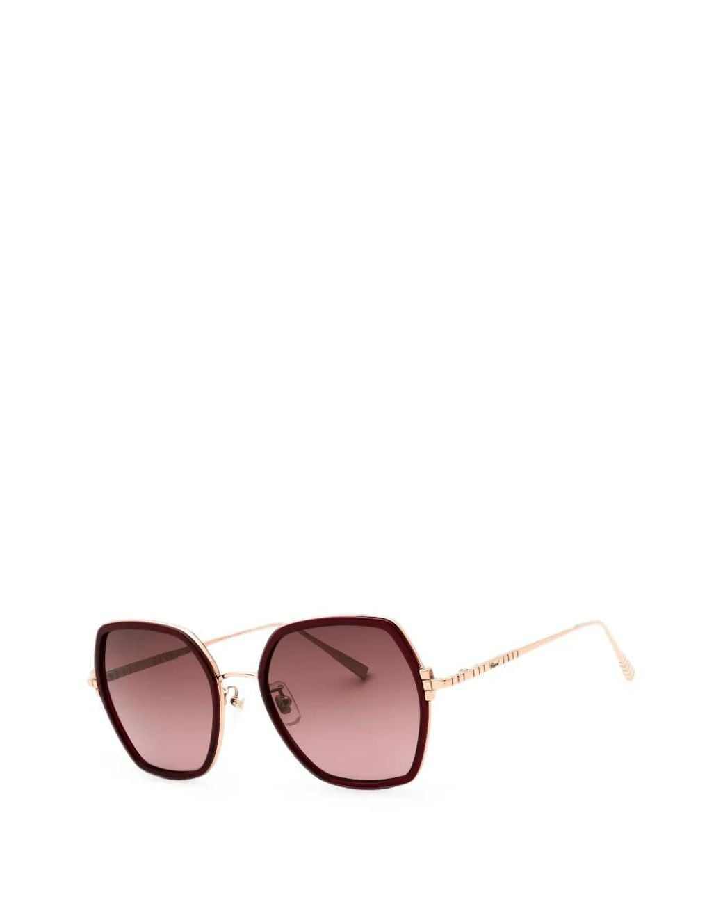 Chopard Pink Lunettes De Soleil À Monture Géométrique