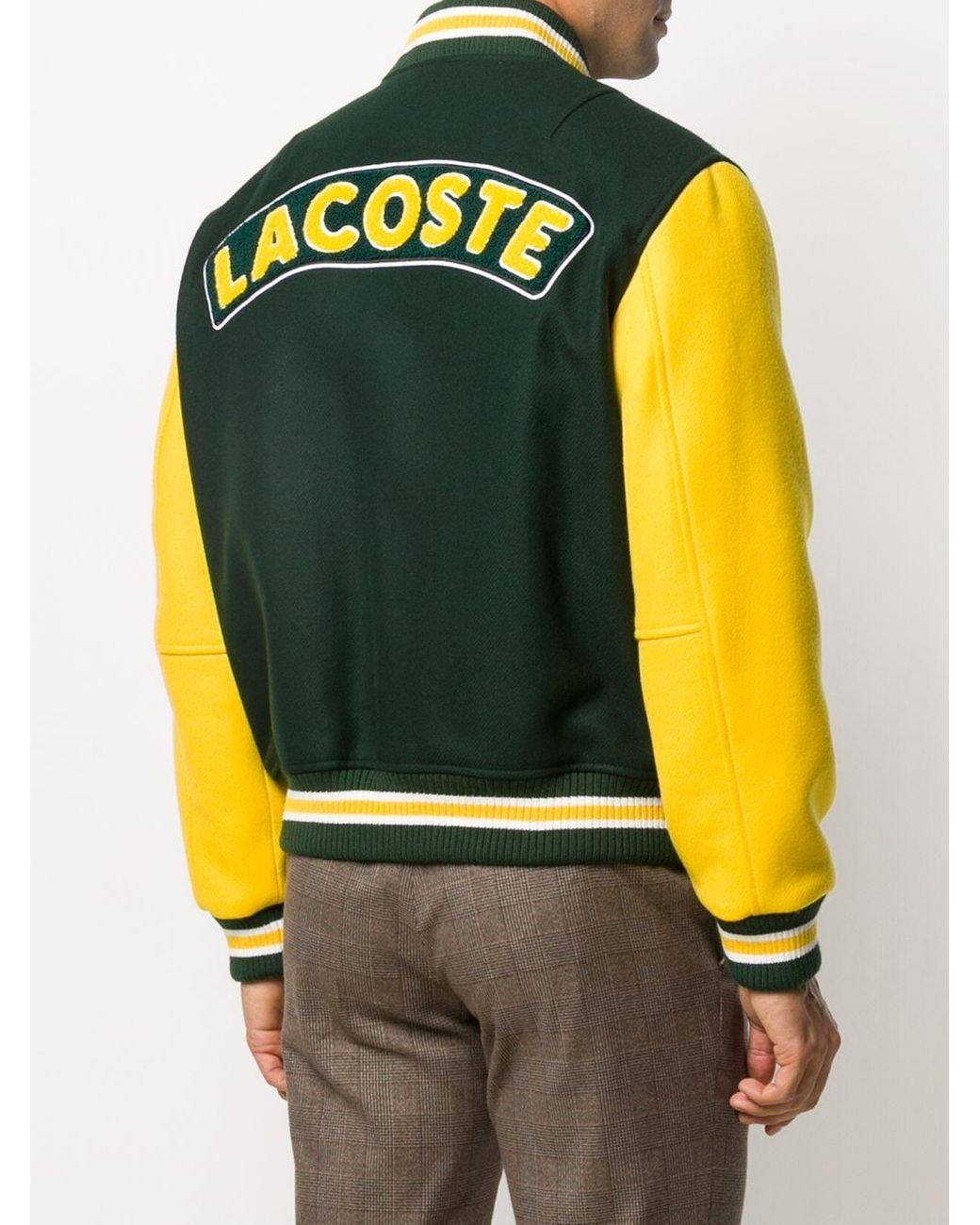Veste teddy à patch logo Lacoste pour homme en coloris Vert | Lyst
