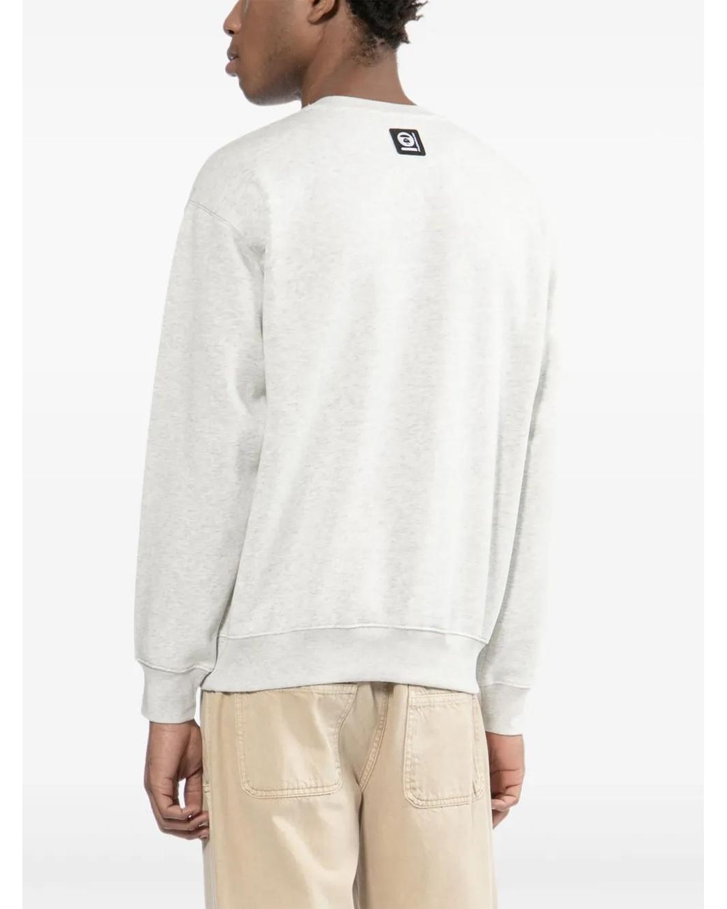 Aape By A Bathing Ape White Logo Patched Sweatshirt for men