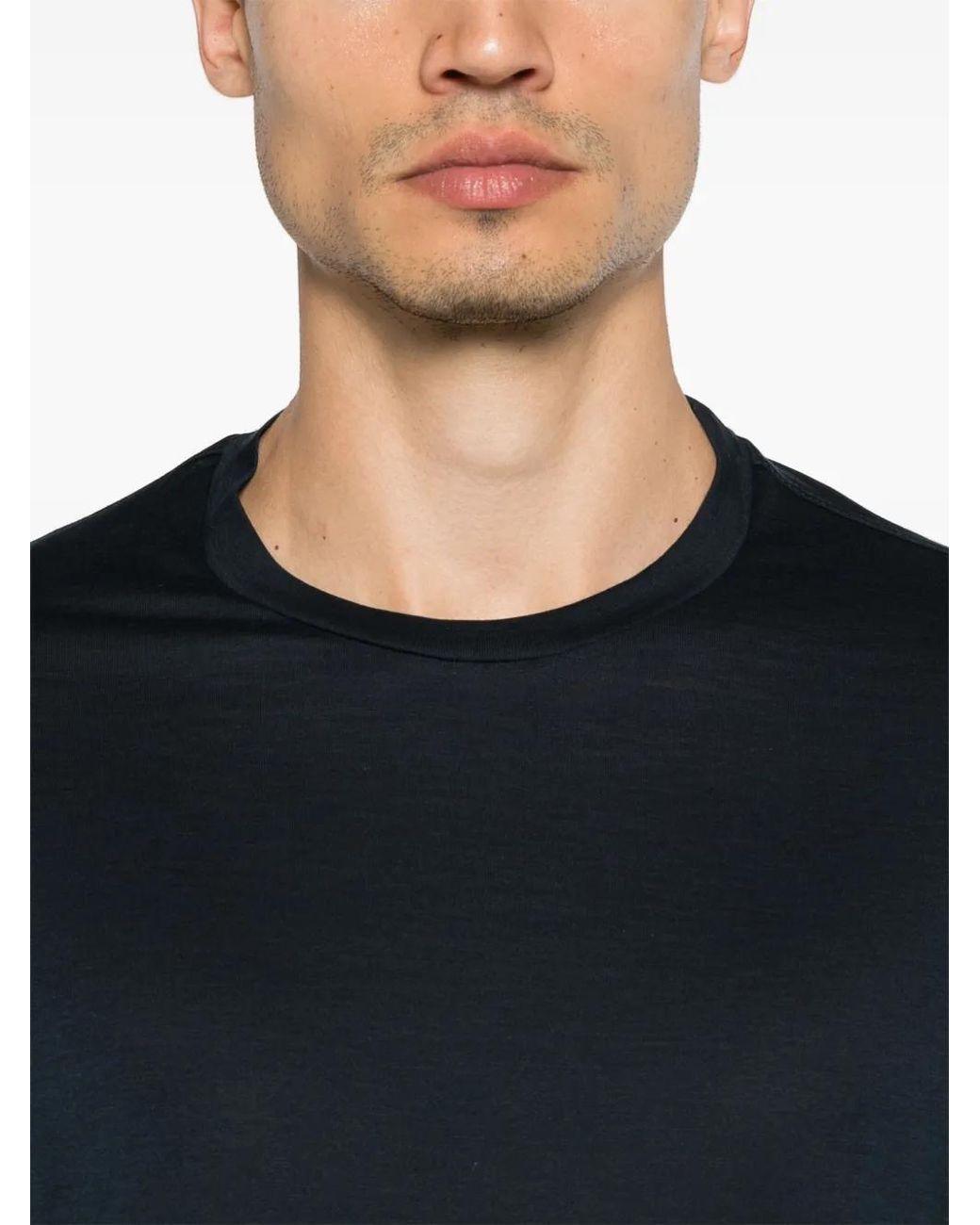 Paul & Shark Black Crew-Neck T-Shirt for men