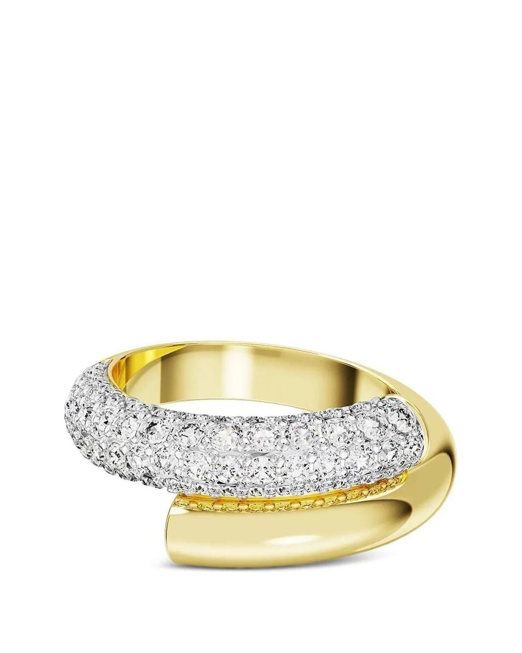 Swarovski Metallic Dextera Crystal-Embellished Wrap Ring