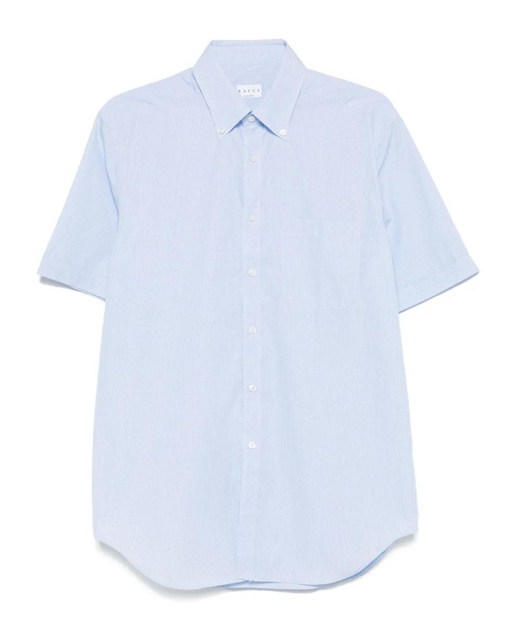 Camicia A Quadretti di Xacus in White da Uomo