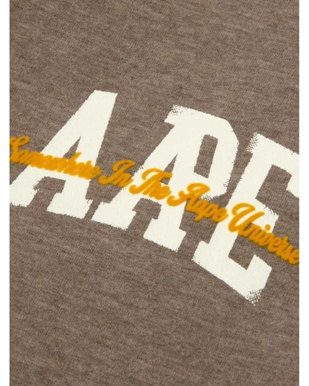 Aape By A Bathing Ape Gray Logo-Print Reversible Track Pants for men