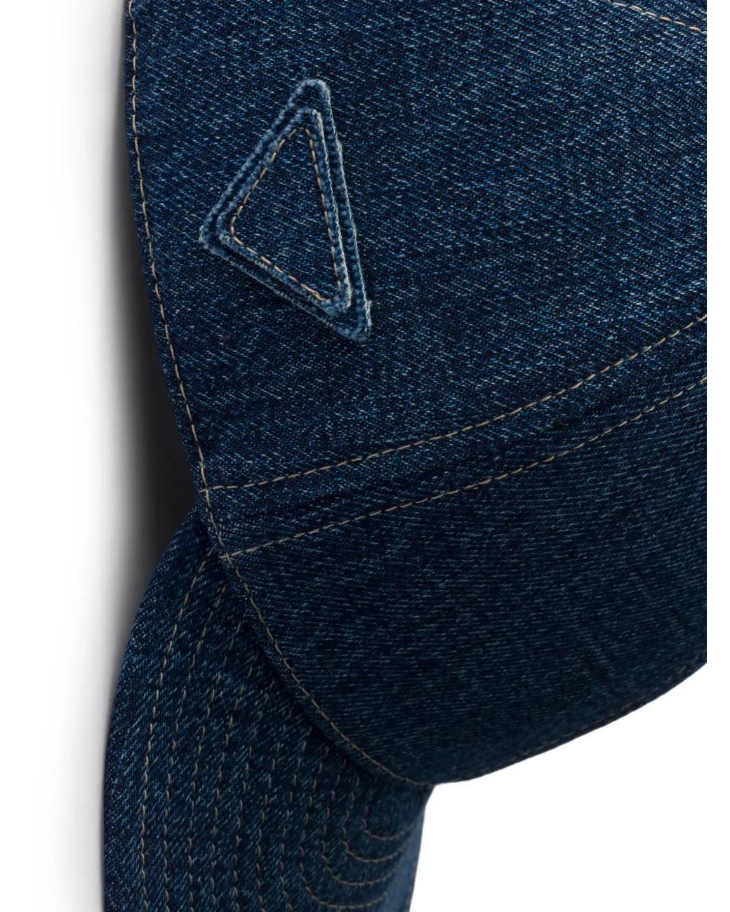 Prada Blue Denim Baseball Cap for men