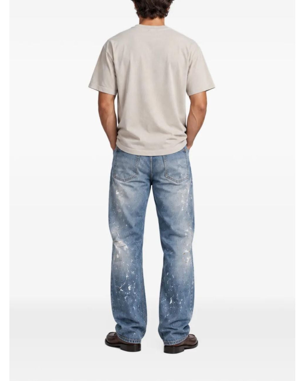 Melt Gray Graphic-Print T-Shirt for men