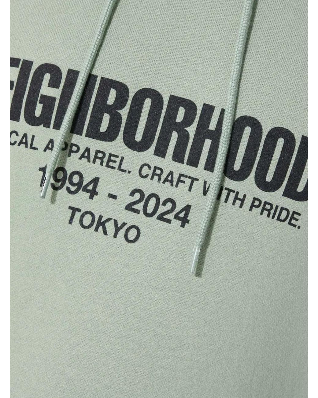 Neighborhood Green Logo-Print Hoodie for men