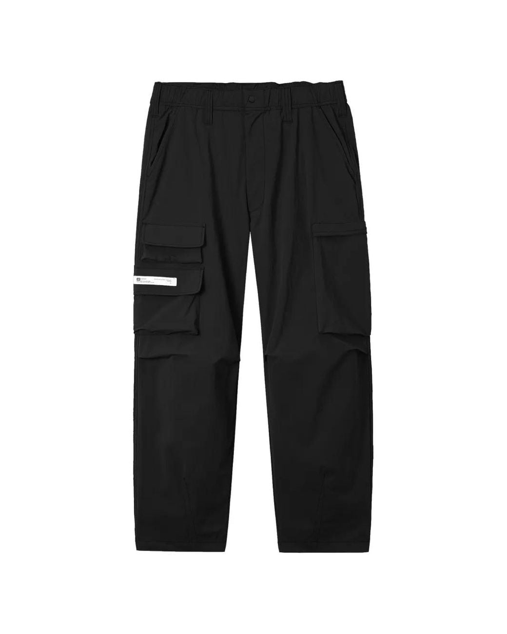 Chocoolate Black Logo-Patch Cargo Pants for men