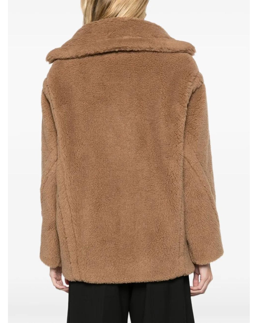 Max Mara Brown Short Teddy Bear Icon Coat