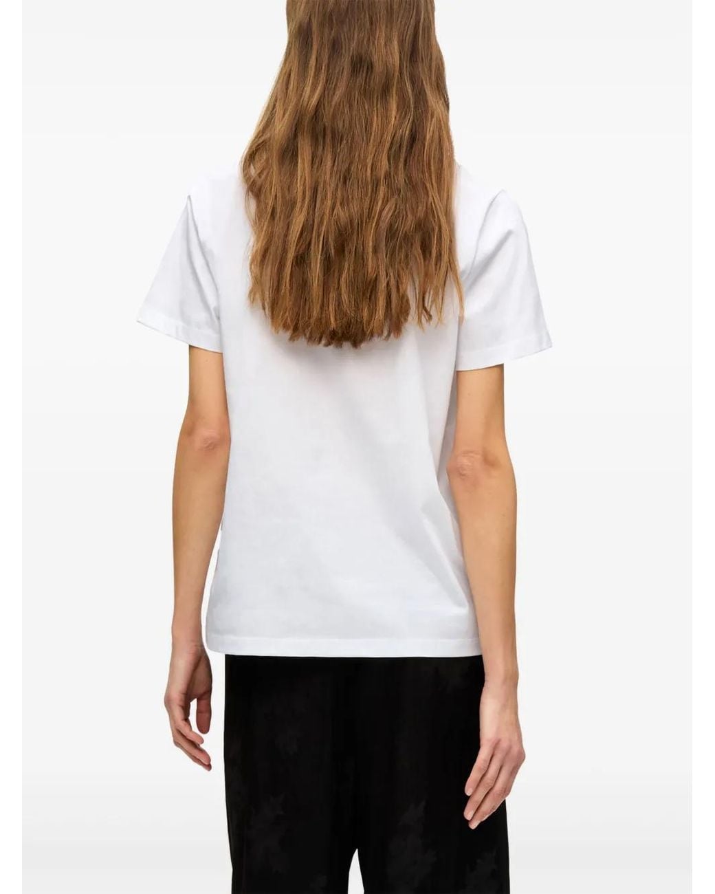 Ganni White Printed T-Shirt