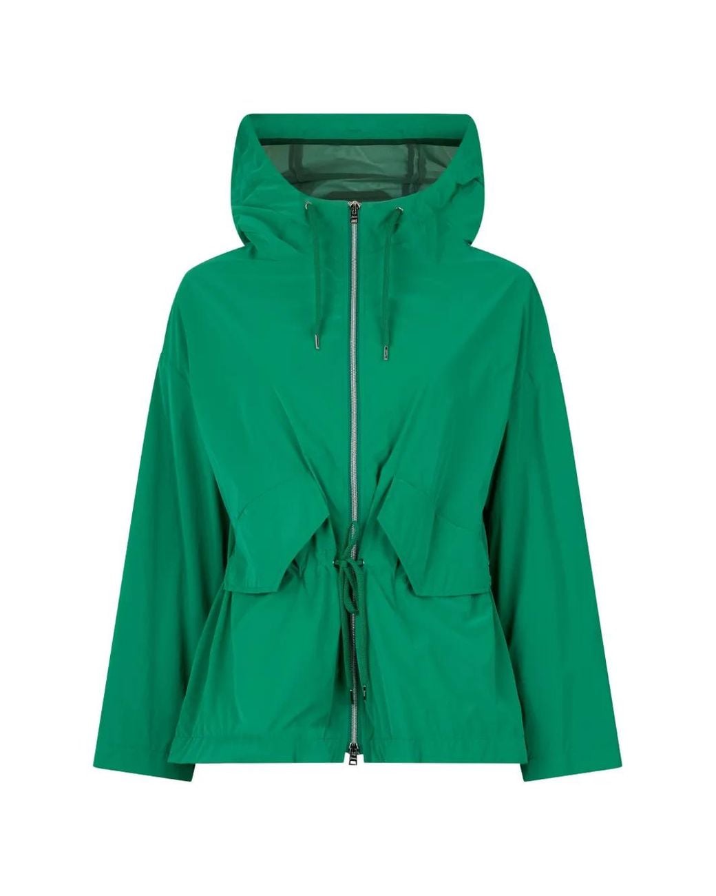 Giacca Con Cappuccio E Zip di Herno in Green