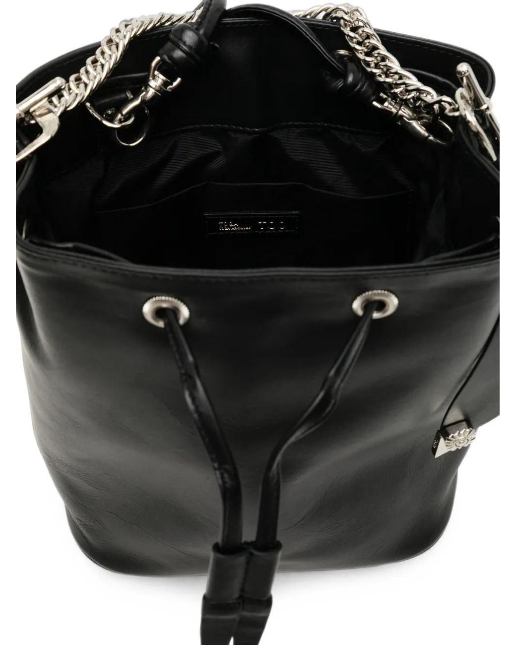 TOGA TOO Black Drawstring Tote Bag