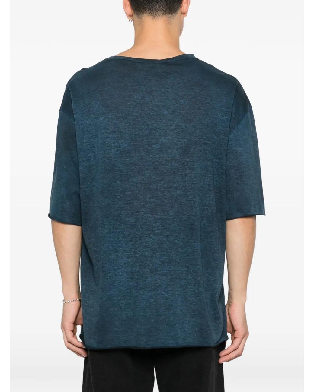 Avant Toi Blue Boxy T-Shirt for men
