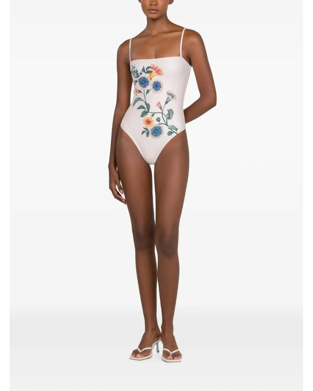 Agua Bendita White Durazno Brisa Swimsuit