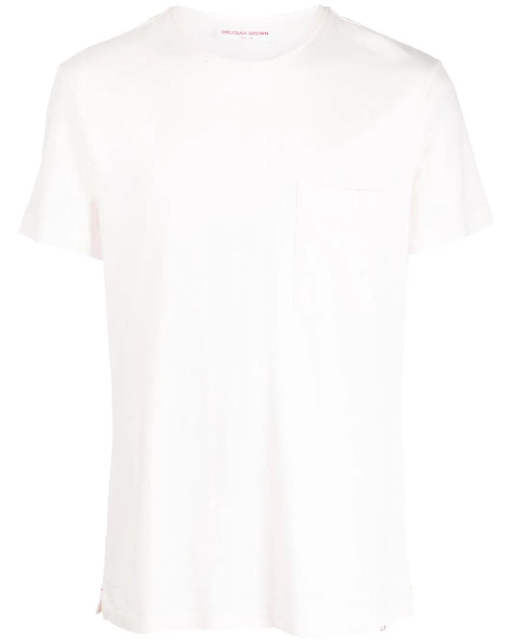 Orlebar Brown White Chest-Pocket Cotton T-Shirt for men