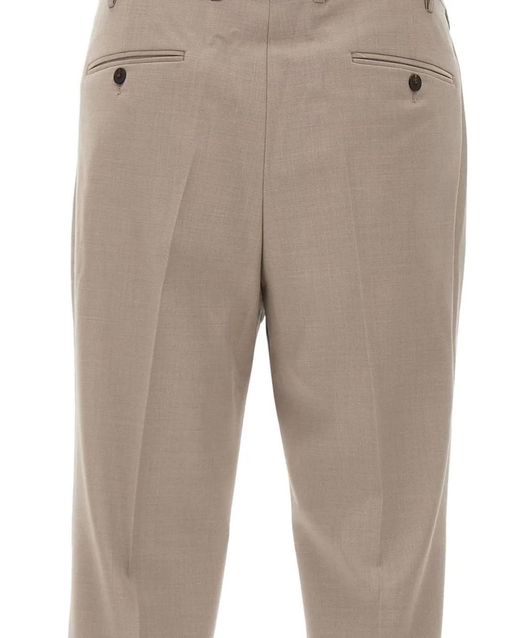 Pantalones Con Pinzas Devore de hombre de color Gray