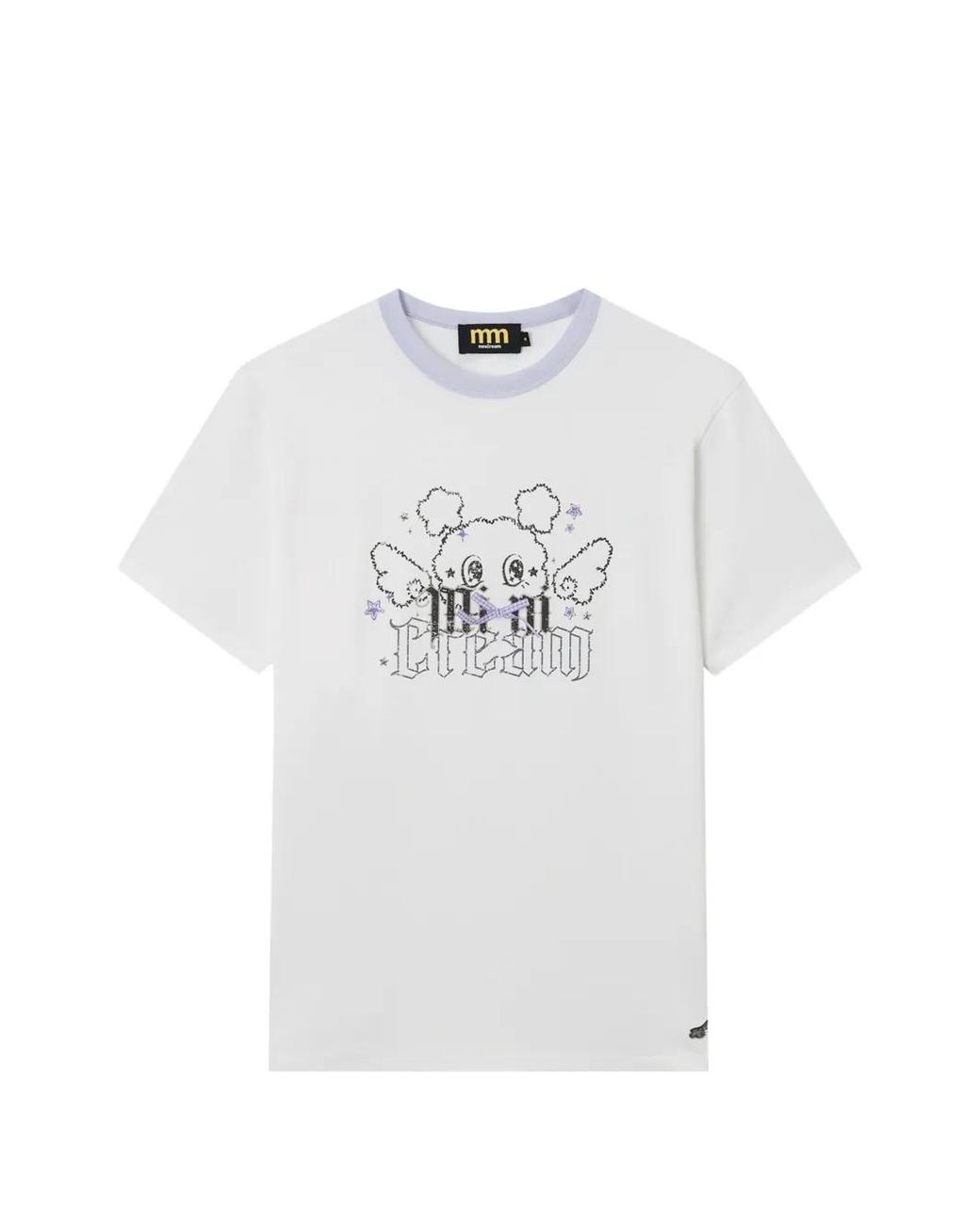 Mini Cream White Graphic-Print T-Shirt